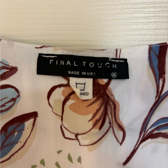 Final Touch Floral Maxi Dress Romantic Cottagecore Spaghetti Strap Dress Size M - Picture 5 of 6